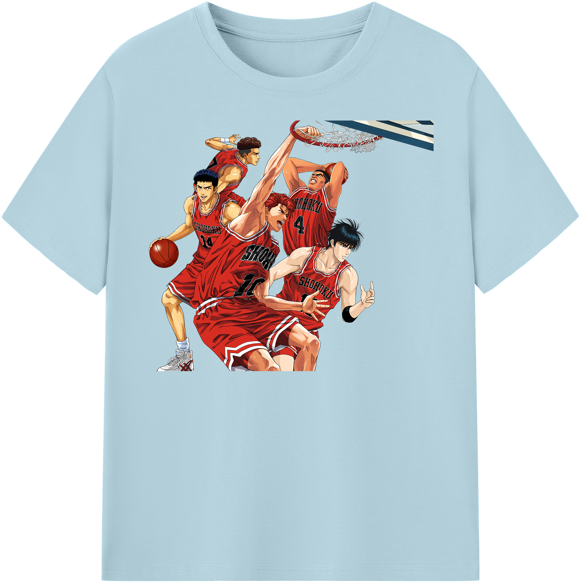 （画像用） SLAM DUNK／スラムダンク 綿100％半袖Tシャツ（フロントプリント）